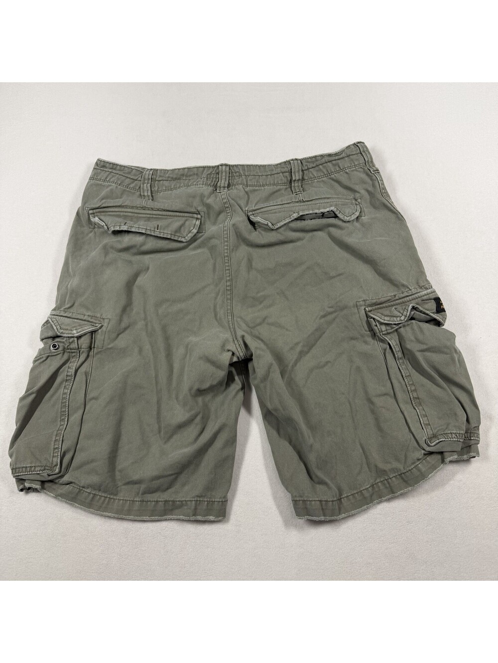 Vintage Polo Ralph Lauren Short Mens 38 Green Cargo Jeans Co Military - Picture 9 of 11